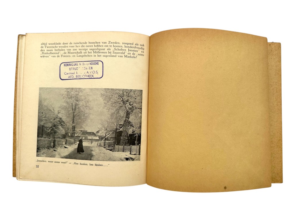 Original WWII Dutch book 'Feestbrood in Midwintertijd', written by D. J. van der Ven and published by Bosch & Keuning in Baarn (Used by the N.A.D) - Image 9