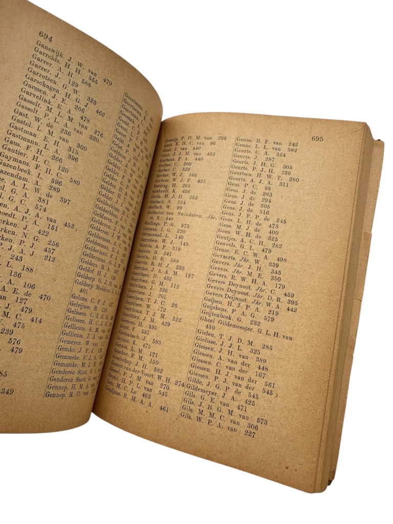 Original 1938 Dutch KNIL 'Name and Rank List of the Officers of the Royal Netherlands Army and the Royal Netherlands East Indies Army' - Image 6