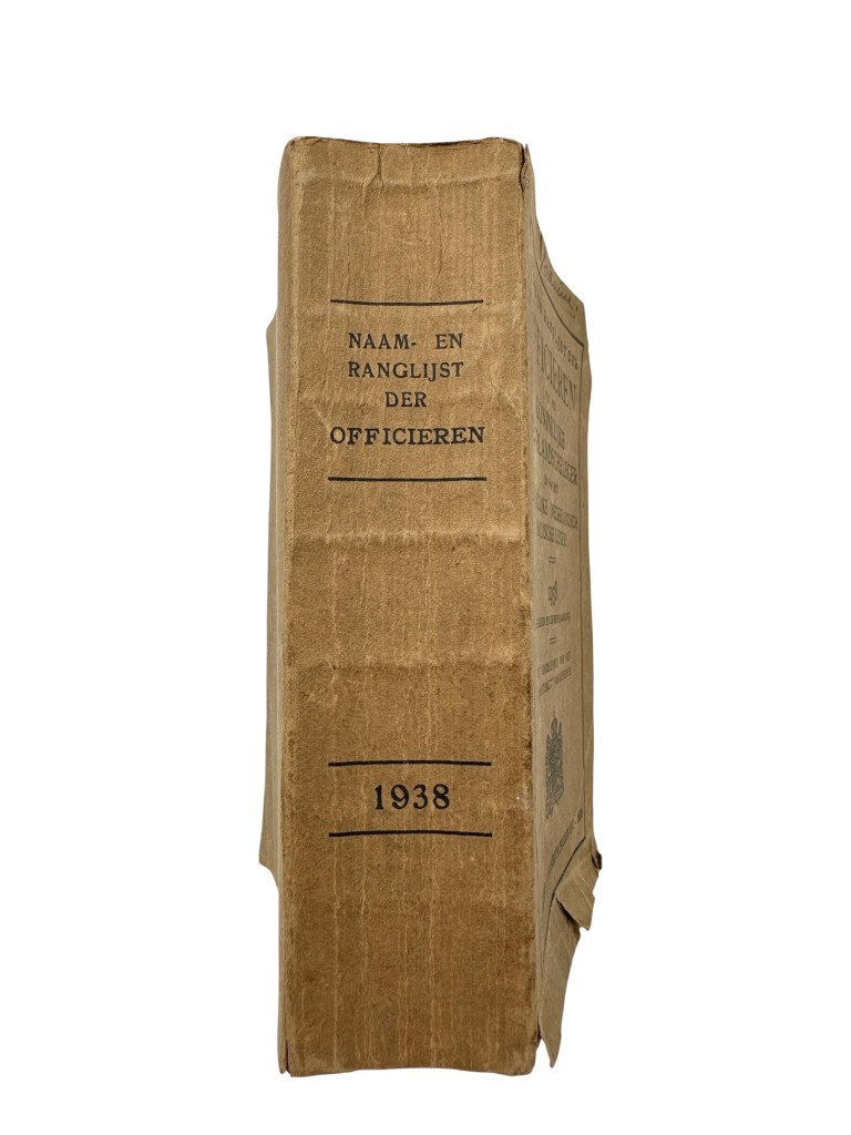 Original 1938 Dutch KNIL 'Name and Rank List of the Officers of the Royal Netherlands Army and the Royal Netherlands East Indies Army' - Image 2