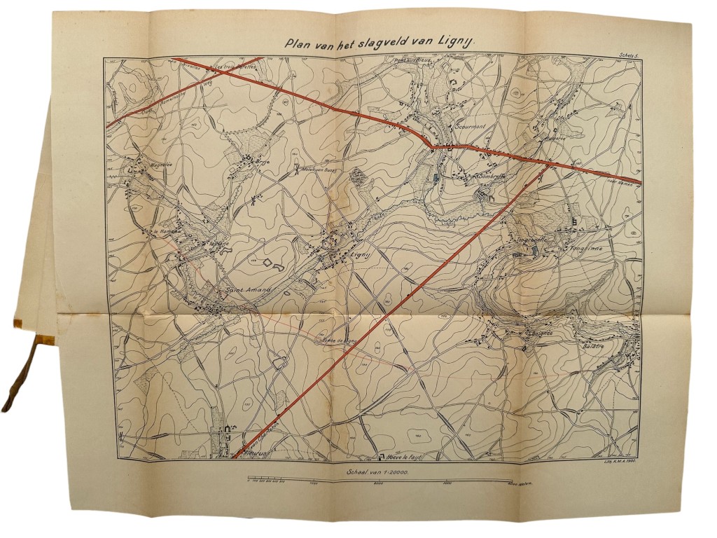 Original 1900 Dutch Militaire Academie atlas 'De Vorming van het Nederlandsche Leger na de Omwenteling van 1813 en het aandeel van dat leger aan den Veldtocht van 1815' by W.E.A. Wüppermann - Image 6