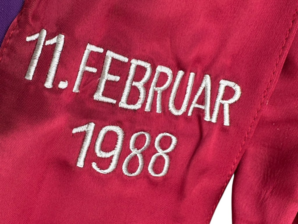 Original DDR Cold War era large Zivilverteidigung flag on pole with top and cover Erfurt - Image 6