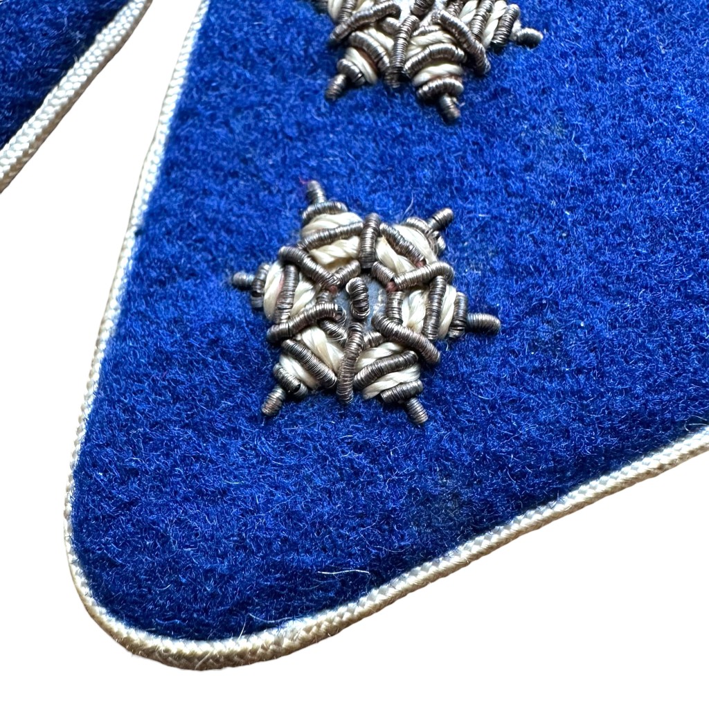Original WWII Dutch Schalkhaar Politie 'Opperluitenant' collar tabs