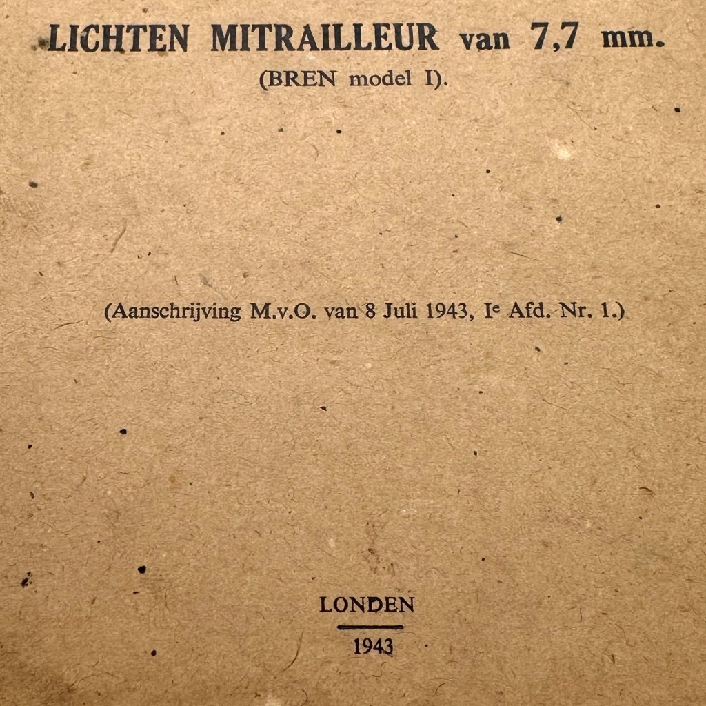 Original WWII Dutch army (London 1943) manual Bren model I - Image 2