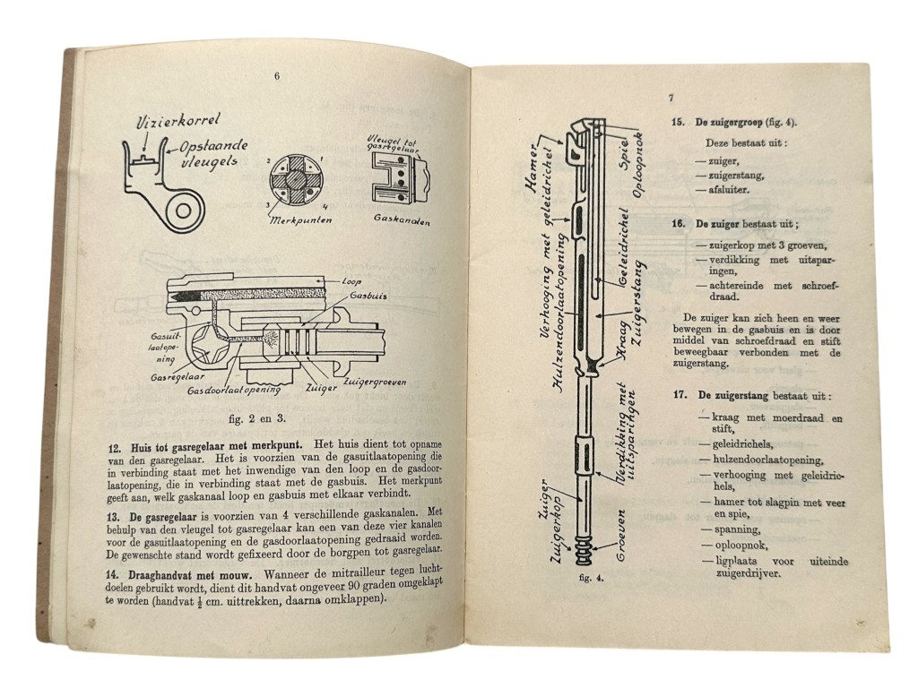 Original WWII Dutch army (London 1943) manual Bren model I - Image 6