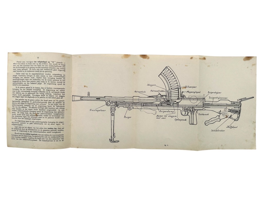 Original WWII Dutch army (London 1943) manual Bren model I - Image 7