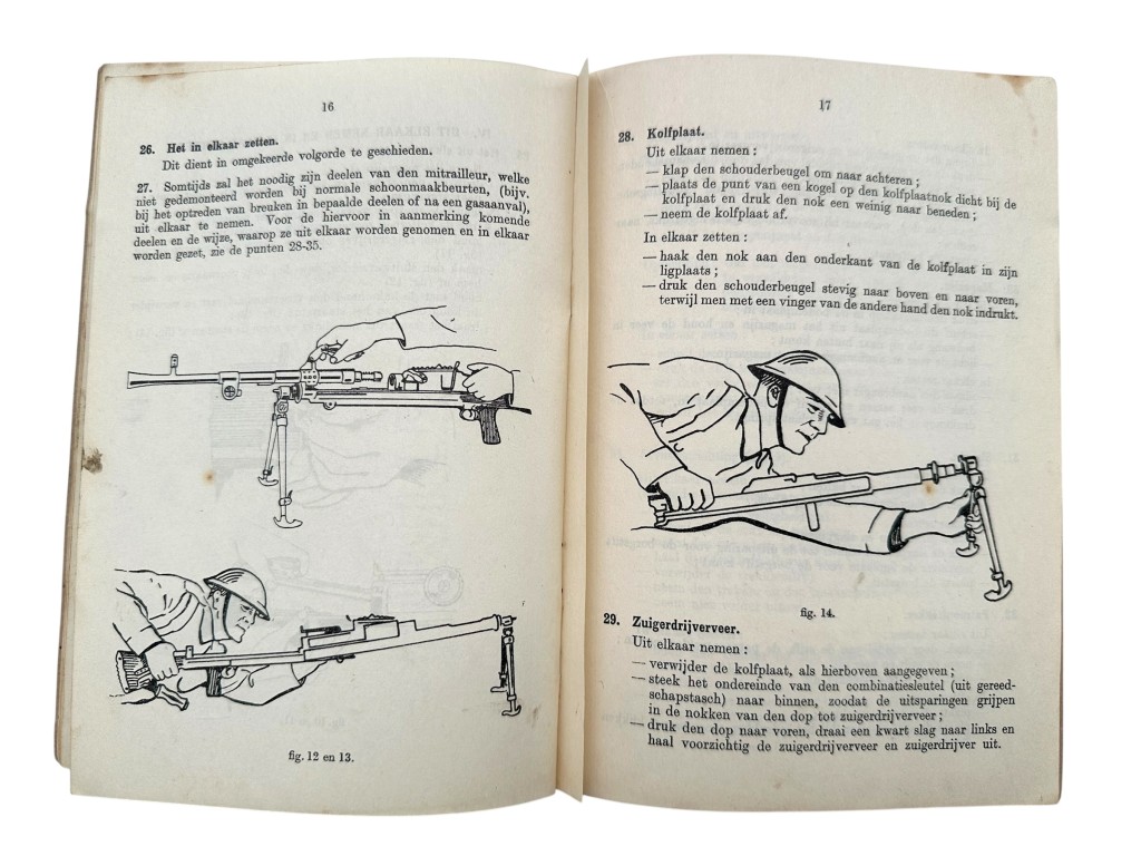 Original WWII Dutch army (London 1943) manual Bren model I - Image 9