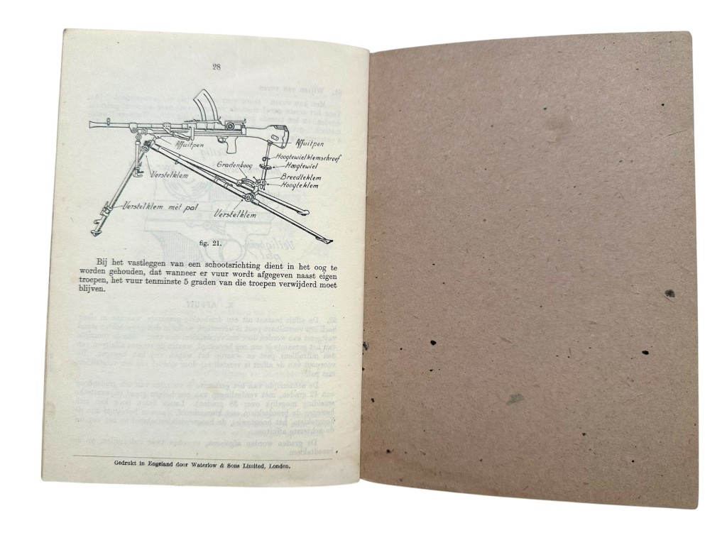 Original WWII Dutch army (London 1943) manual Bren model I - Image 10