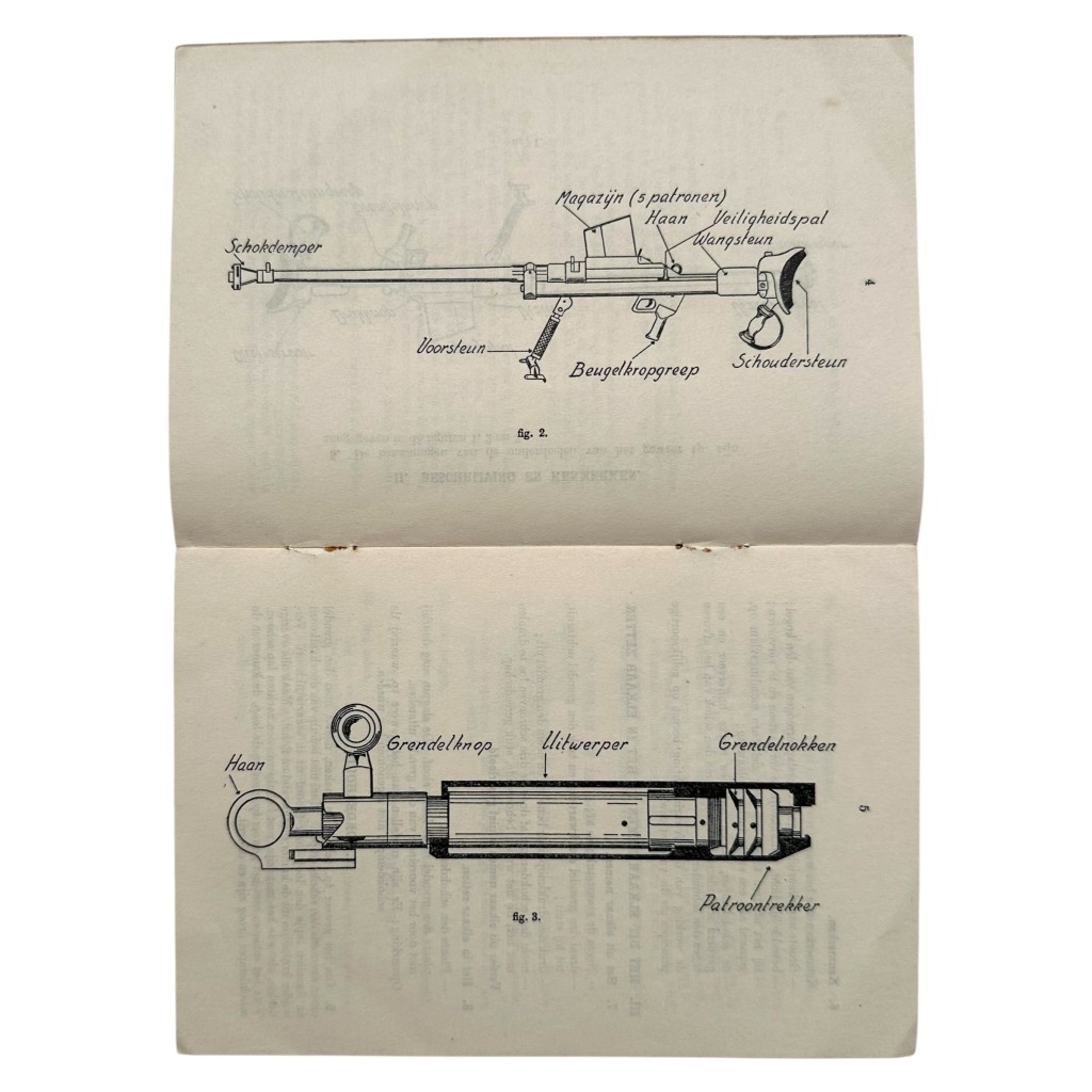 Original WWII Dutch army (London 1943) manual Geweer tp. van 14 mm - Image 5