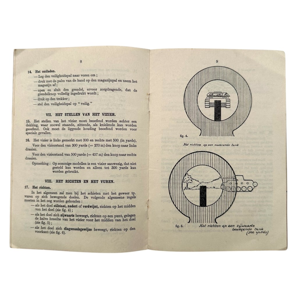 Original WWII Dutch army (London 1943) manual Geweer tp. van 14 mm - Image 6