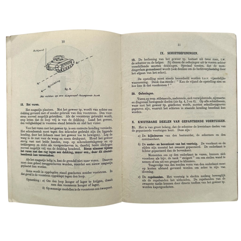 Original WWII Dutch army (London 1943) manual Geweer tp. van 14 mm - Image 7