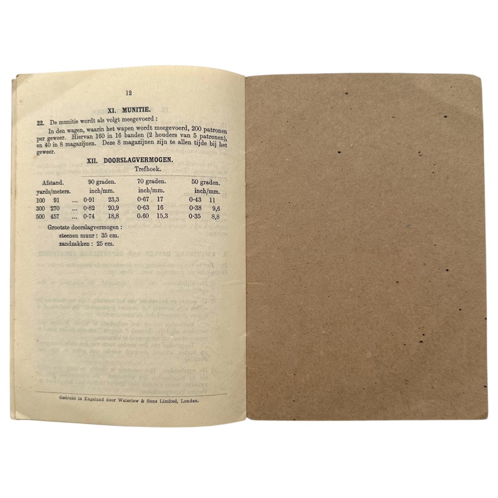 Original WWII Dutch army (London 1943) manual Geweer tp. van 14 mm - Image 8