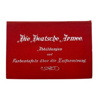 Original 1895 German Imperial uniform atlas 'Die Deutsche Armee'