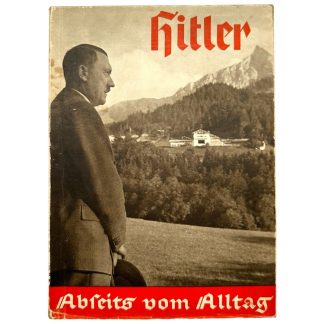 Original 1937 German book 'Hitler Abseits vom Alltag', published by Verlag und Vertriebs-Gesellschaft Berlin send to Amsterdam