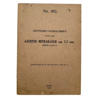 Original WWII Dutch army (London 1943) manual Bren model I