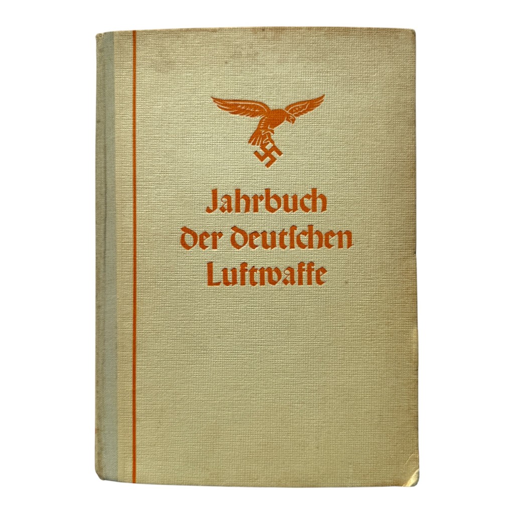 Original WWII Jahrbuch der Deutschen Luftwaffe 1942 German yearbook with photographs and documentation Second World War collectible for collectors.