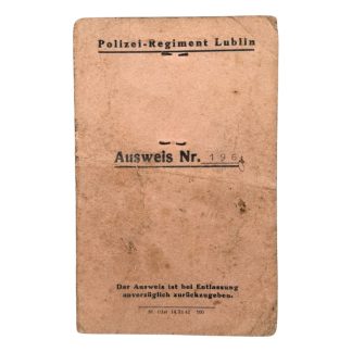 Original WWII German Polizei-Regiment Lublin Ausweis