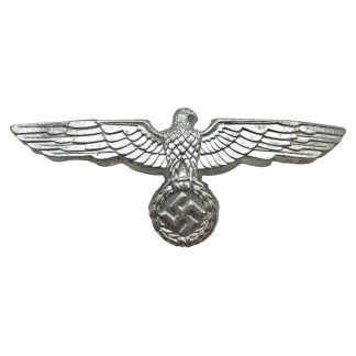 Original WWII German WH Heer metal visor cap eagle