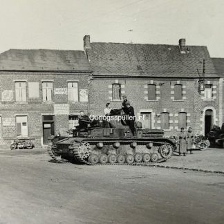 Original WWII German Wehrmacht Panzer photo in Belgium or France - May 1940
