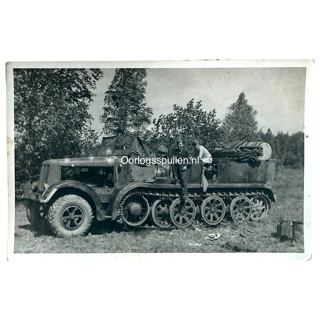 Original WWII German Wehrmacht photo of a Sd.Kfz. 7 (Sonderkraftfahrzeug 7)