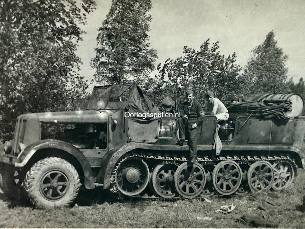 Original WWII German Wehrmacht photo of a Sd.Kfz. 7 (Sonderkraftfahrzeug 7)