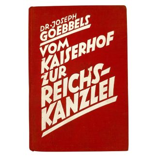 Original WWII German book 'Vom Kaiserhof Zur Reichskanzlei' 