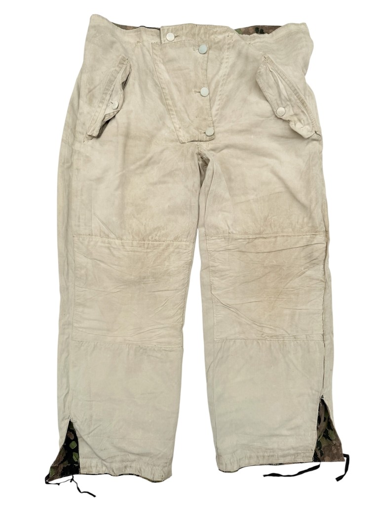 Original WWII German Waffen-SS reversible winter Erbsentarnmuster Wendetarnhose camouflage trousers - Image 17