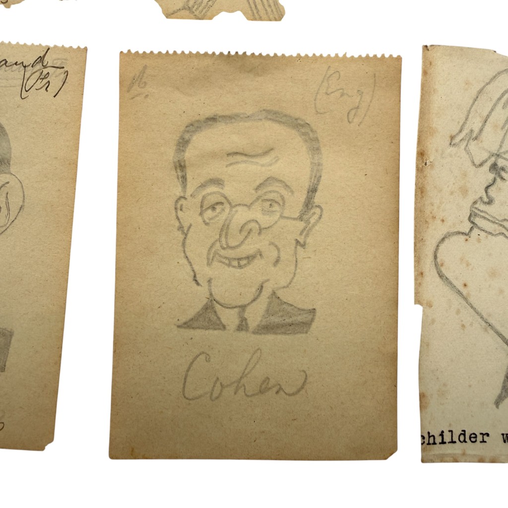 Original Pre-WWII Dutch Mobilization Period Hand-Drawn Political Caricatures 1939-1940 - Image 6