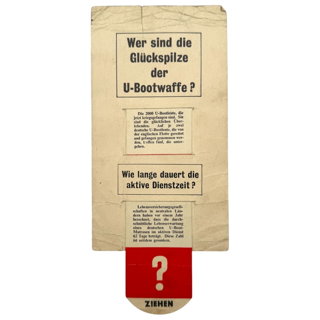 Original WWII Allied Anti-Kriegsmarine U-Boot propaganda leaflet - Image 4