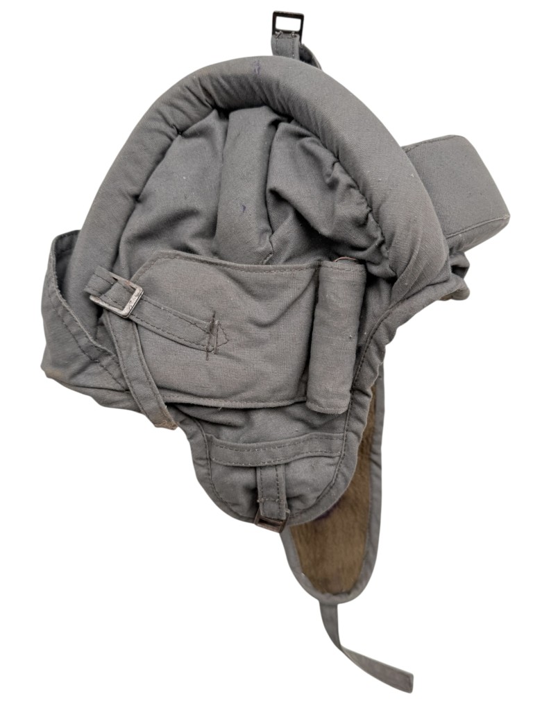 Original WWII Soviet Russian M37 Type 2 Tanker Helmet Zirka Cloth - Image 2