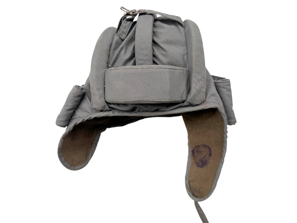 Original WWII Soviet Russian M37 Type 2 Tanker Helmet Zirka Cloth - Image 3
