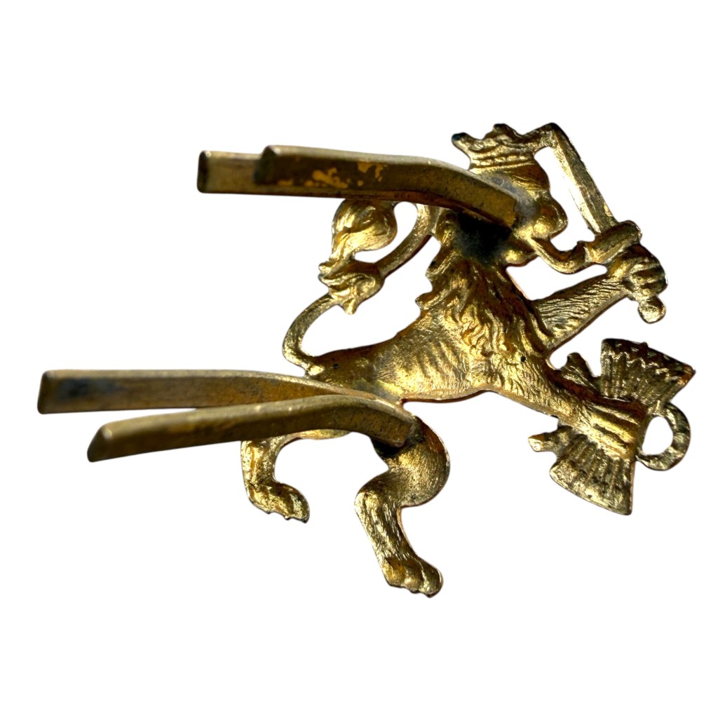 Original WWII Dutch NSB Lion visor cap insignia – Nationaal-Socialistische Beweging - Image 2