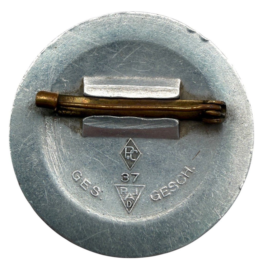 Original 1937 German RADwJ Maidenführerin Brooch – Paulmann & Crone Lüdenscheid