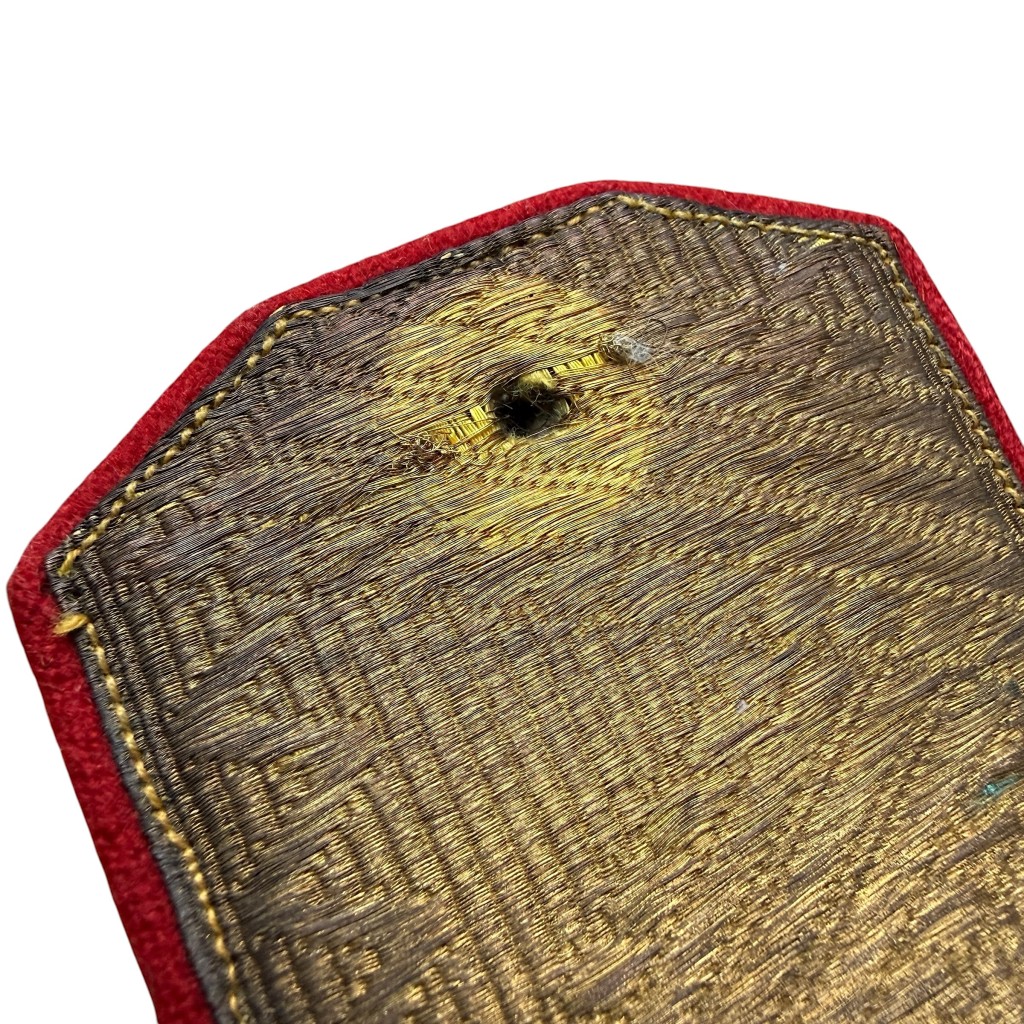 Original WWII Soviet Russian Major General Shoulder Boards – Artillery & Armored Troops - Afbeelding 3