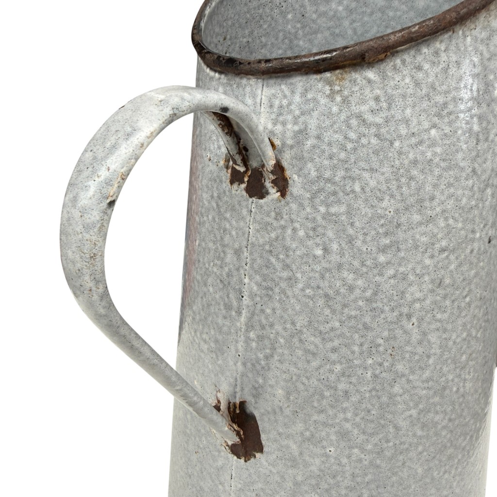Original WWII Oskar Schindler Deutsche Emailwarenfabrik Enamel Water Pitcher – Krakow - Image 8