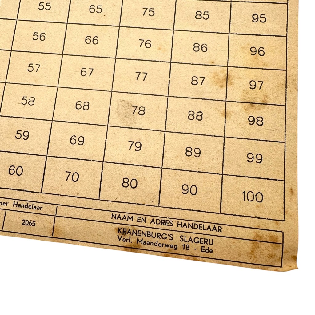Original WWII Dutch mounting sheet for ration and consumer coupons Ede - Image 4