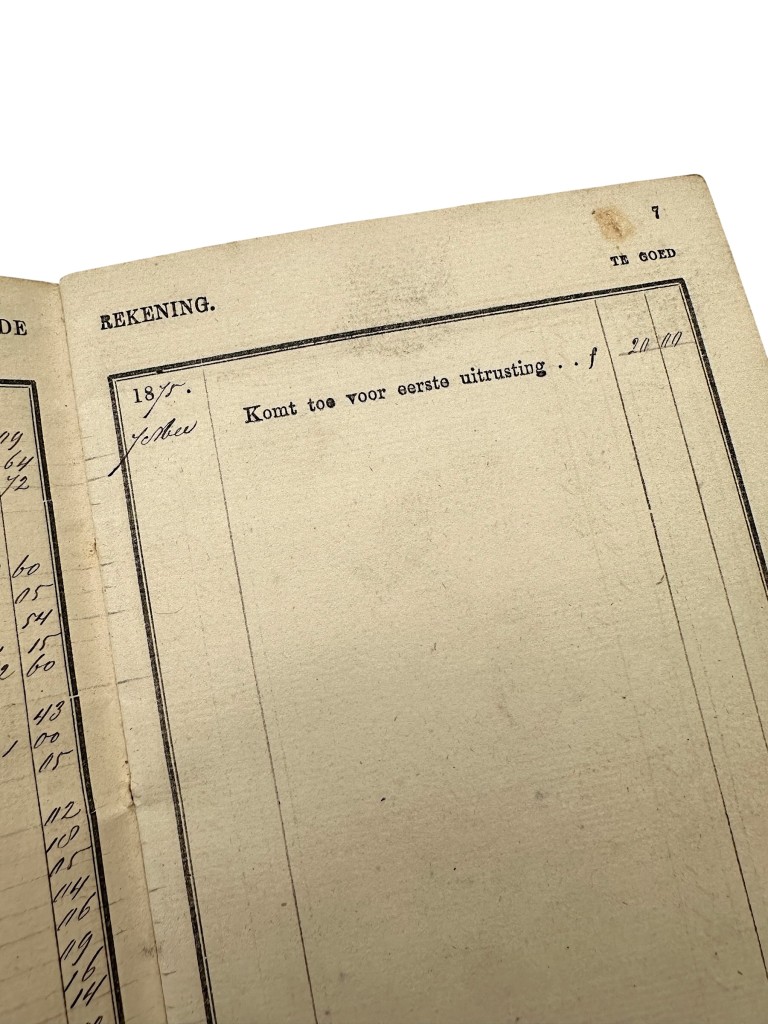 Original 1875 Dutch Army service book with matching military passport issued to the 4th Regiment Infantry - Rotterdam - Image 12