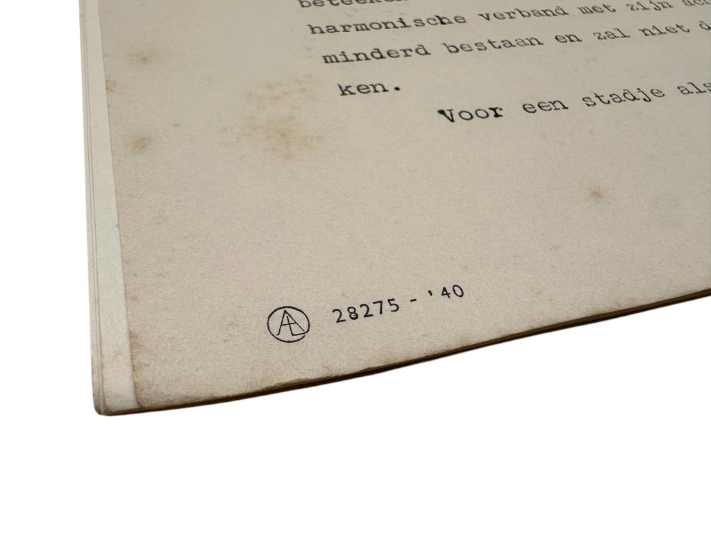 Original WWII Dutch reconstruction plan for the city of Rhenen, issued by the Government Reconstruction Commission in The Hague - Image 6