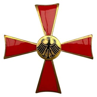 Original 1951 German Bundesverdienstkreuz 1st Class Federal Cross of Merit red enamel West Germany decoration medal collectors.