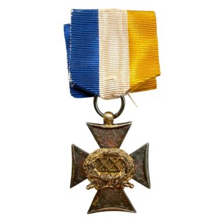 Original Dutch Officers Long Service Cross awarded for 20 years of effective military service
