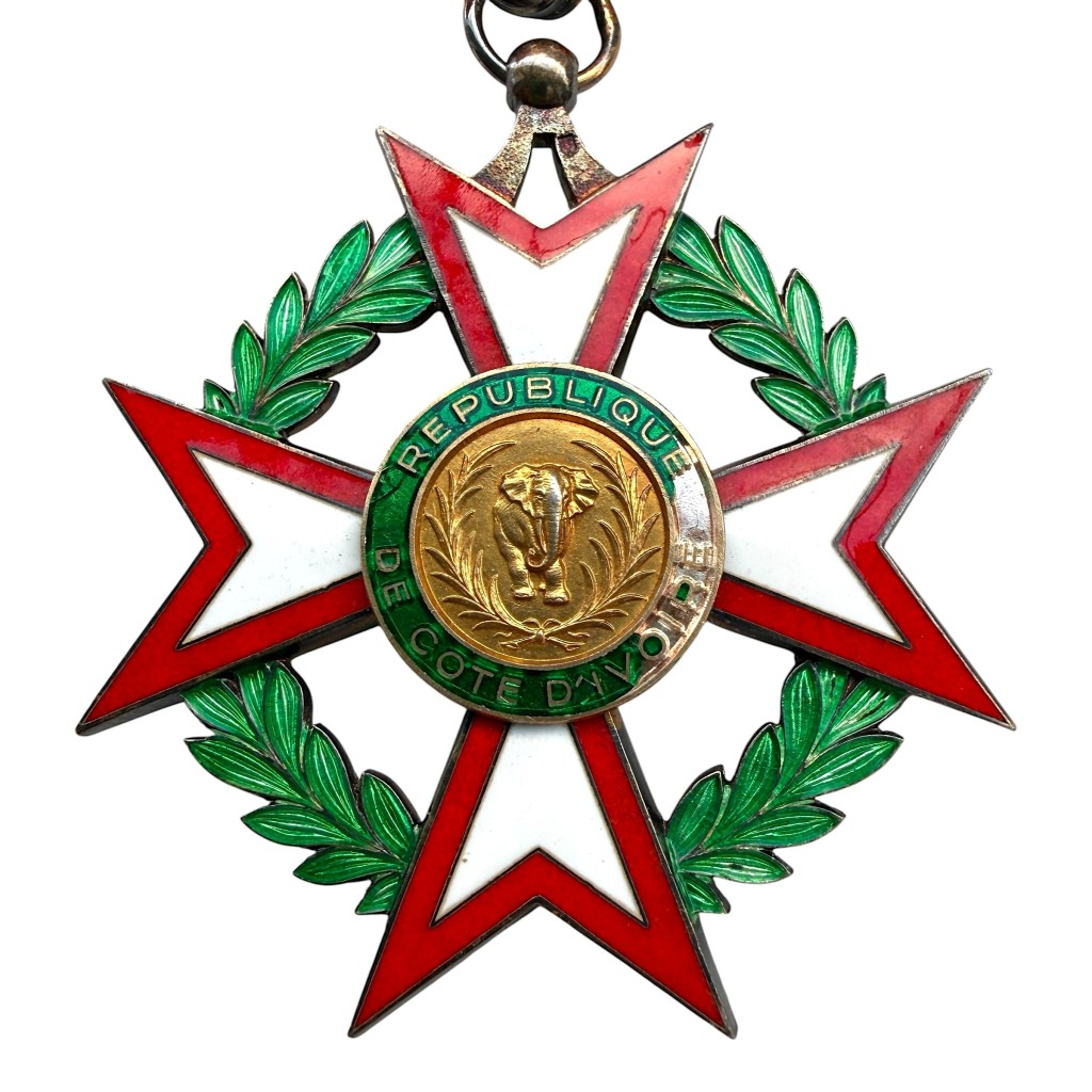 Original National Order of the Republic of Ivory Coast, established on 10 April 1961 as the country's highest state decoration