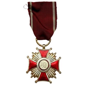 Original Polish Silver Cross of Merit Krzyż Zasługi Medal