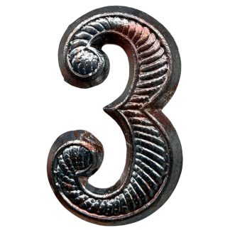 Original Pre 1940 Dutch army 3 regiment number insignia ‘Kepie’ 19mm