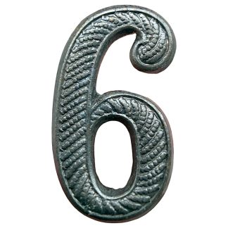Original Pre 1940 Dutch army 6 regiment number insignia ‘Kepie’ 19mm