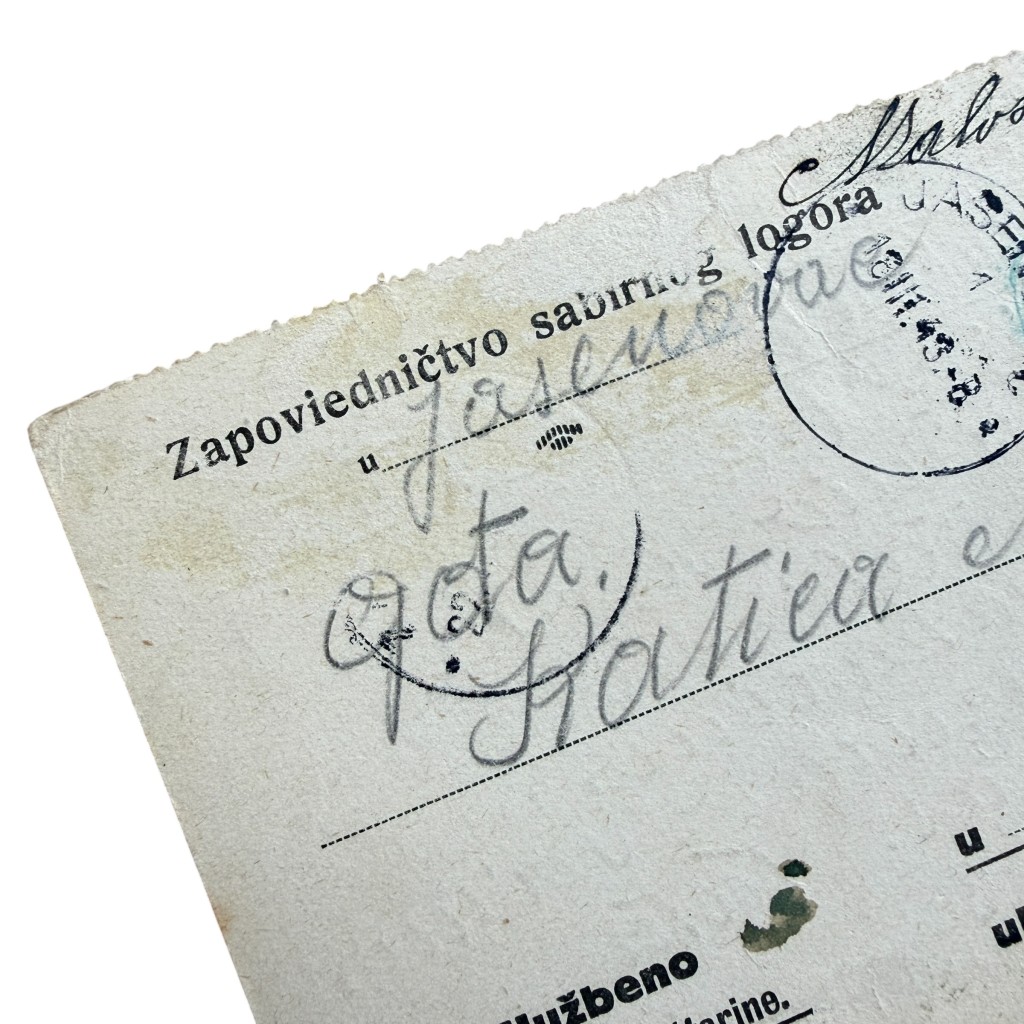 Original WWII Croatian Jasenovac concentration camp prisoners letter - Zagreb - Image 4