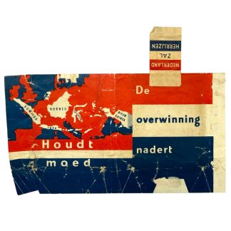 Original WWII Dutch Allied Air-Dropped Cigarette Package 'Nederland Zal Herrijzen'