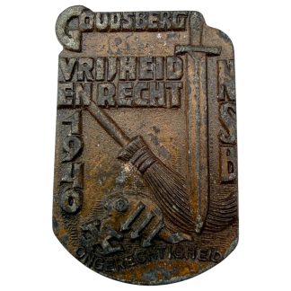 Original WWII Dutch NSB Goudsberg 1940 pin