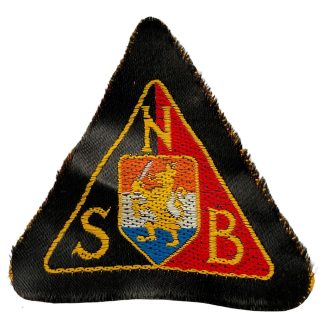 Original WWII Dutch NSB Woven arm insignia – Nationaal-Socialistische Beweging