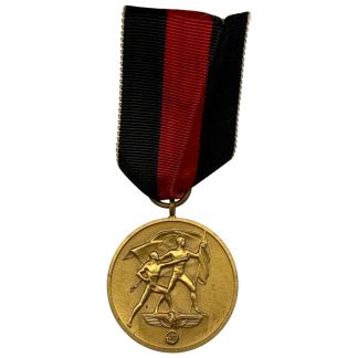 Original WWII German Anschluss Medal 1 October 1938 Sudetenland Medal