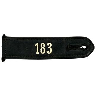Original WWII German Deutsches Jungvolk Shoulder Board Jungbann 183 Herford in Gebiet Westfalen with RZM label