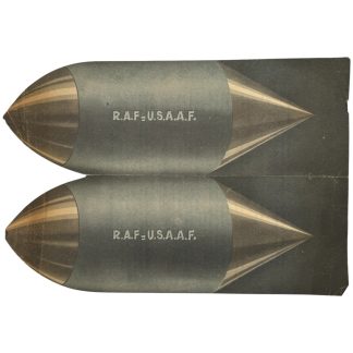 Original WWII German French-Language Propaganda Leaflet RAF USAAF Incendiary Bomb